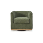 Fauteuil pivotant Signature Design by Ashley Jersonlow vert forêt - 34 larg. x 31,25 prof. x 28,88 haut.