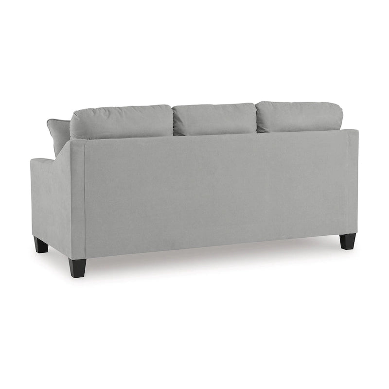 Canapé-lit Lebo Queen Size, gris, matelas pliant en mousse à mémoire de forme