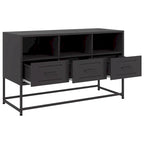 Meuble TV vidaXL Meuble console Meuble de salon Acier - 15,4 x 39,6 x 23,8