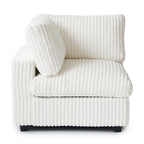 Grand canapé en peluche profonde Cloud, canapé modulable avec pouf