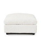 Grand canapé en peluche profonde Cloud, canapé modulable avec pouf