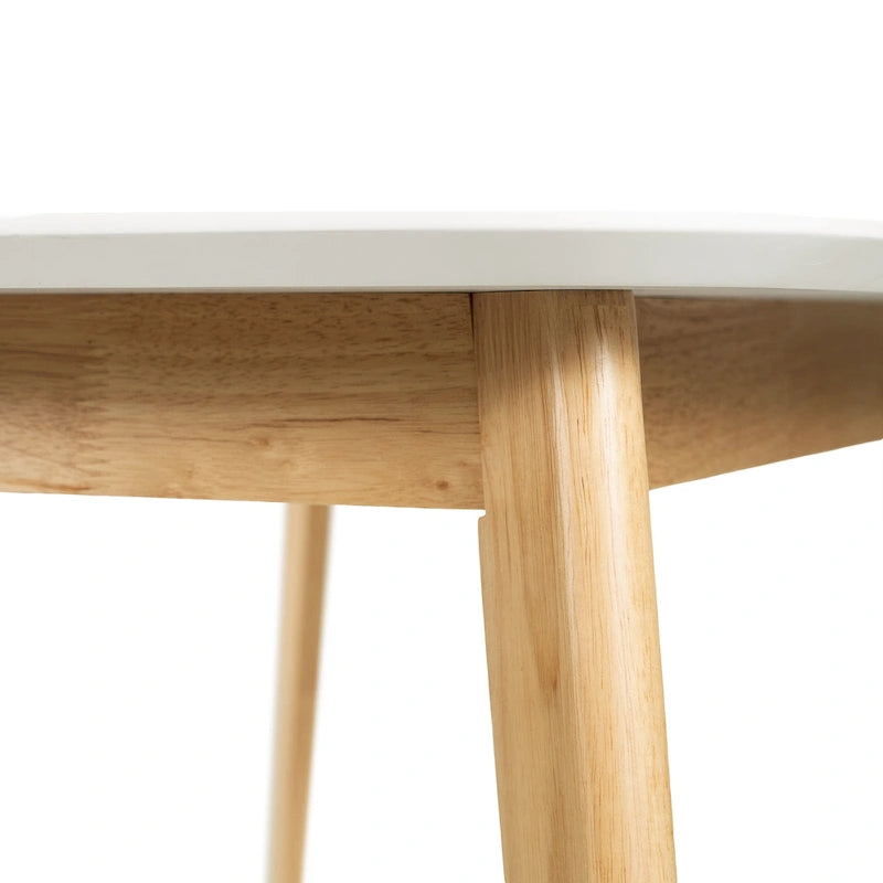 Ensemble de salle à manger 5 pièces en bois, comprenant une table à manger rectangulaire et 4 chaises rembourrées, pour la maison ou l'appartement