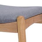 Ensemble de salle à manger 5 pièces en bois, comprenant une table à manger rectangulaire et 4 chaises rembourrées, pour la maison ou l'appartement