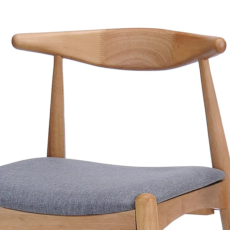 Ensemble de salle à manger 5 pièces en bois, comprenant une table à manger rectangulaire et 4 chaises rembourrées, pour la maison ou l'appartement
