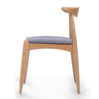 Ensemble de salle à manger 5 pièces en bois, comprenant une table à manger rectangulaire et 4 chaises rembourrées, pour la maison ou l'appartement