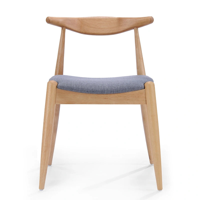 Ensemble de salle à manger 5 pièces en bois, comprenant une table à manger rectangulaire et 4 chaises rembourrées, pour la maison ou l'appartement