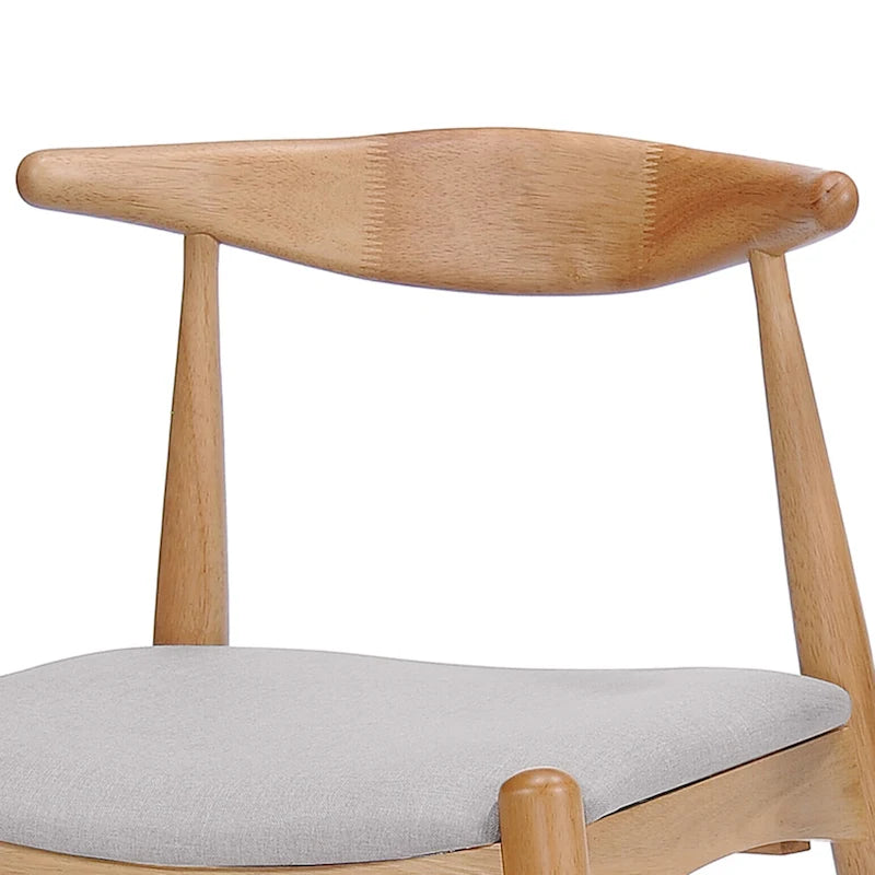 Ensemble de salle à manger 5 pièces en bois, comprenant une table à manger rectangulaire et 4 chaises rembourrées, pour la maison ou l'appartement
