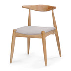 Ensemble de salle à manger 5 pièces en bois, comprenant une table à manger rectangulaire et 4 chaises rembourrées, pour la maison ou l'appartement