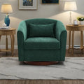 Fauteuil pivotant en chenille avec rotation à 360° et base en bois