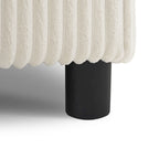 Canapé d'angle en velours côtelé avec haut-parleurs Bluetooth, canapé en L