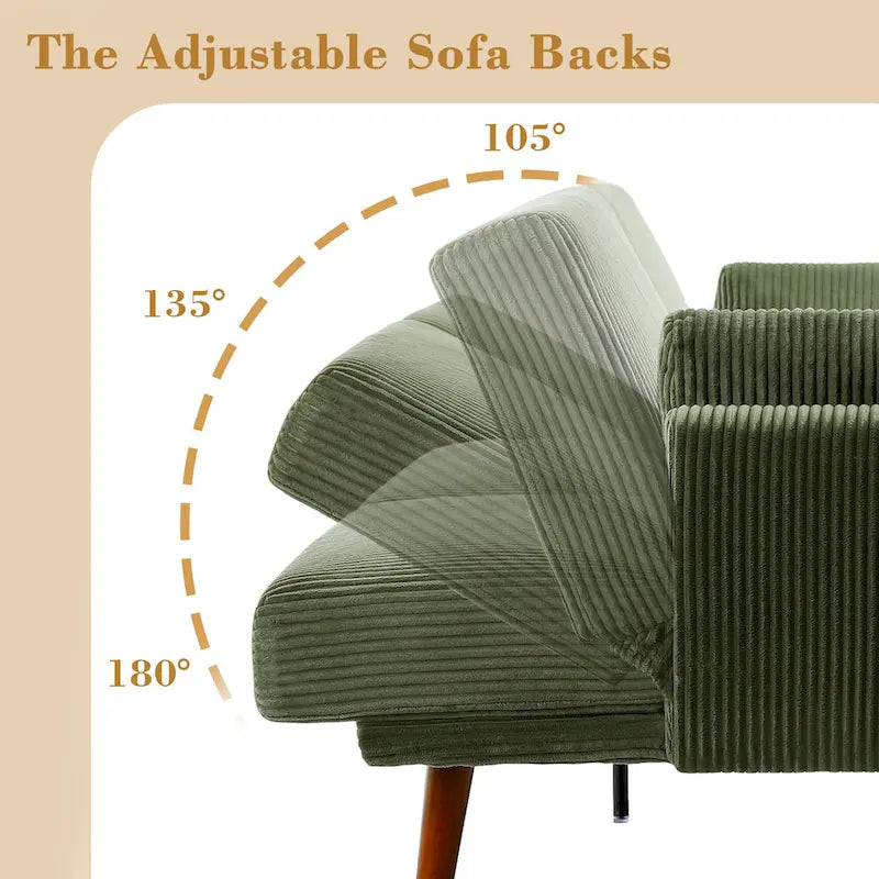 Canapé-lit convertible, futon, transat inclinable pour salon