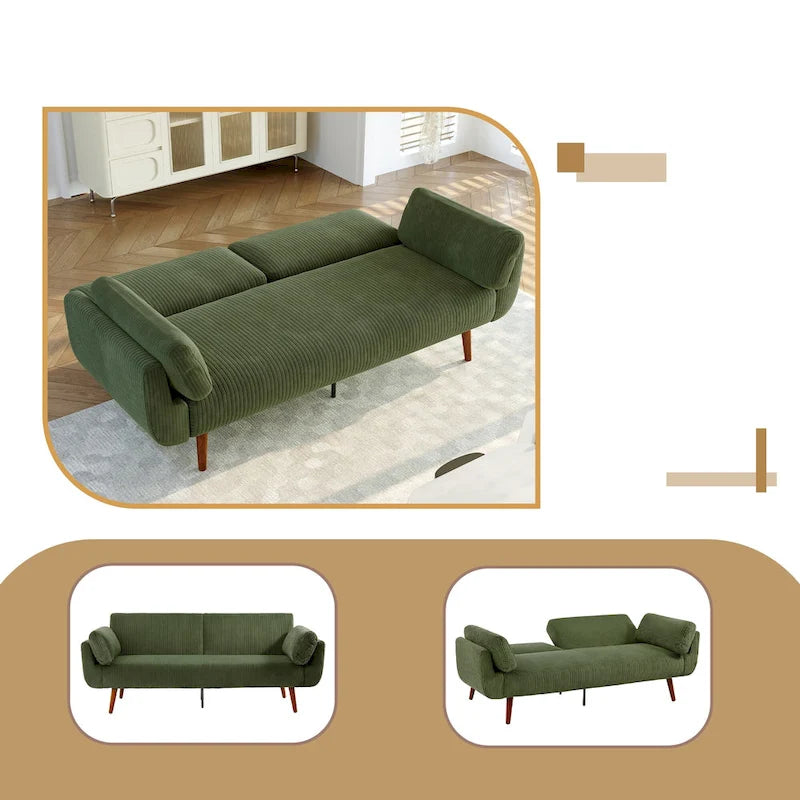 Canapé-lit convertible, futon, transat inclinable pour salon