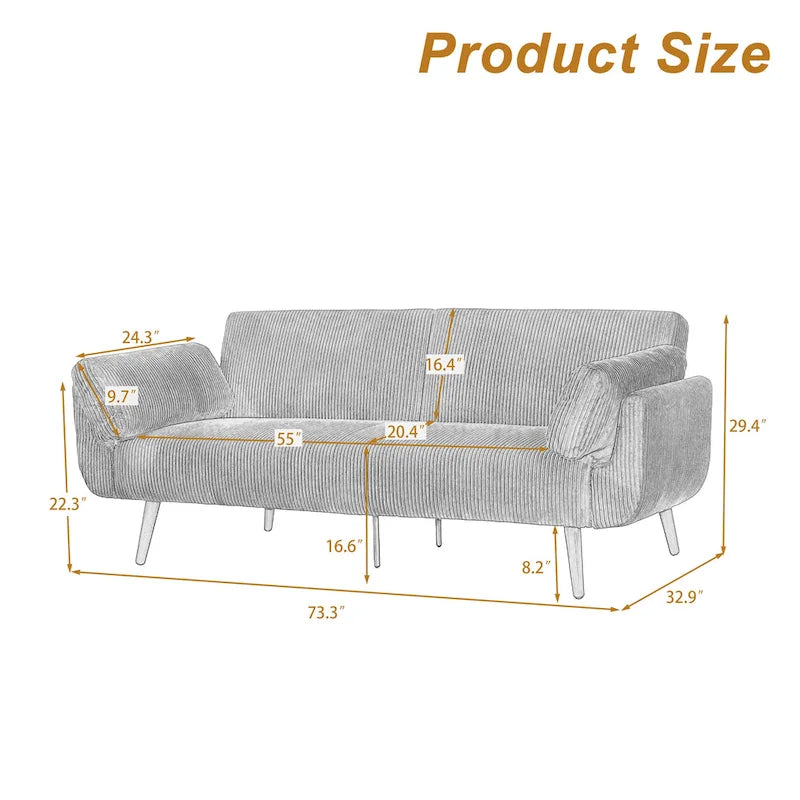 Canapé-lit convertible, futon, transat inclinable pour salon