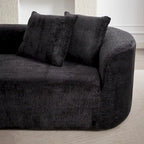 Canapé d'angle profond 114 Chenille avec 4 coussins