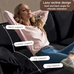 Ensemble canapé et fauteuil nuage en chenille 3 pièces avec sièges profonds et 3 oreillers