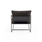 Fauteuil avec cadre en métal et accents dorés de 30,7 po (ensemble de 2)