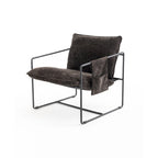 Fauteuil avec cadre en métal et accents dorés de 30,7 po (ensemble de 2)