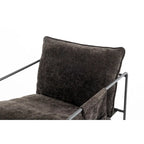 Fauteuil avec cadre en métal et accents dorés de 30,7 po (ensemble de 2)