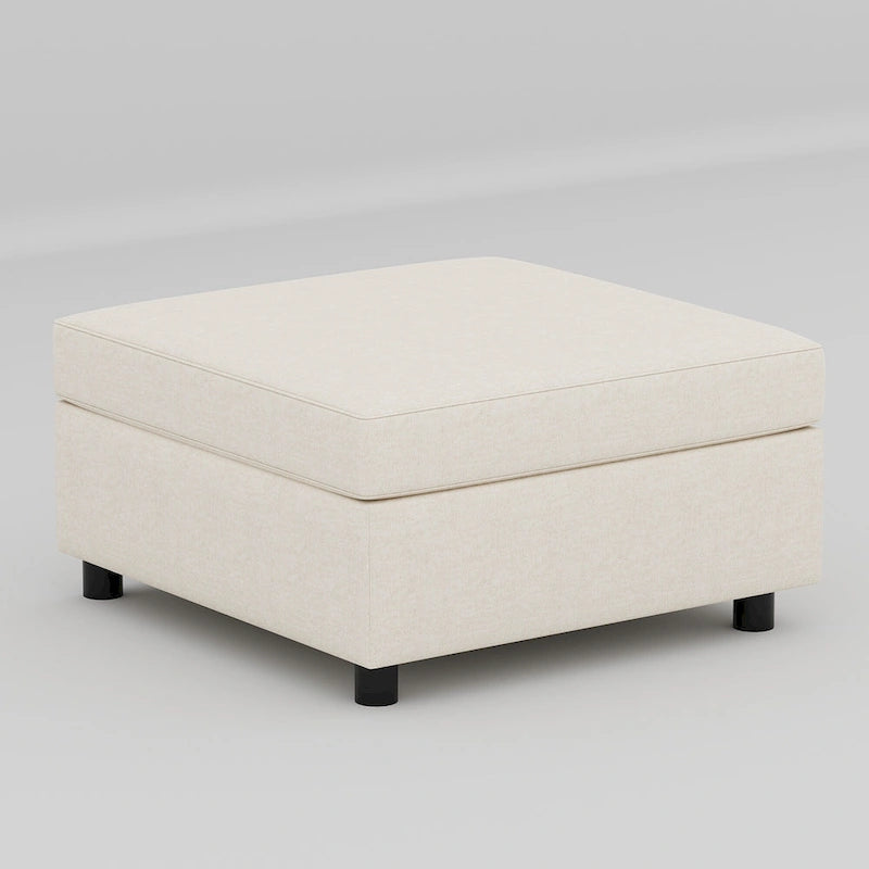 Canapé modulaire 8 places convertible beige 129 avec rangement