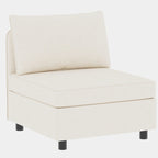 Canapé modulaire 8 places convertible beige 129 avec rangement
