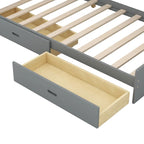 Lit capitonné King Size avec tête de lit de rangement et lit gigogne