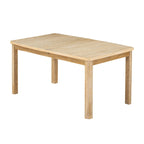 Ensemble de 7 pièces de salle à manger en bois avec table extensible et 6 chaises