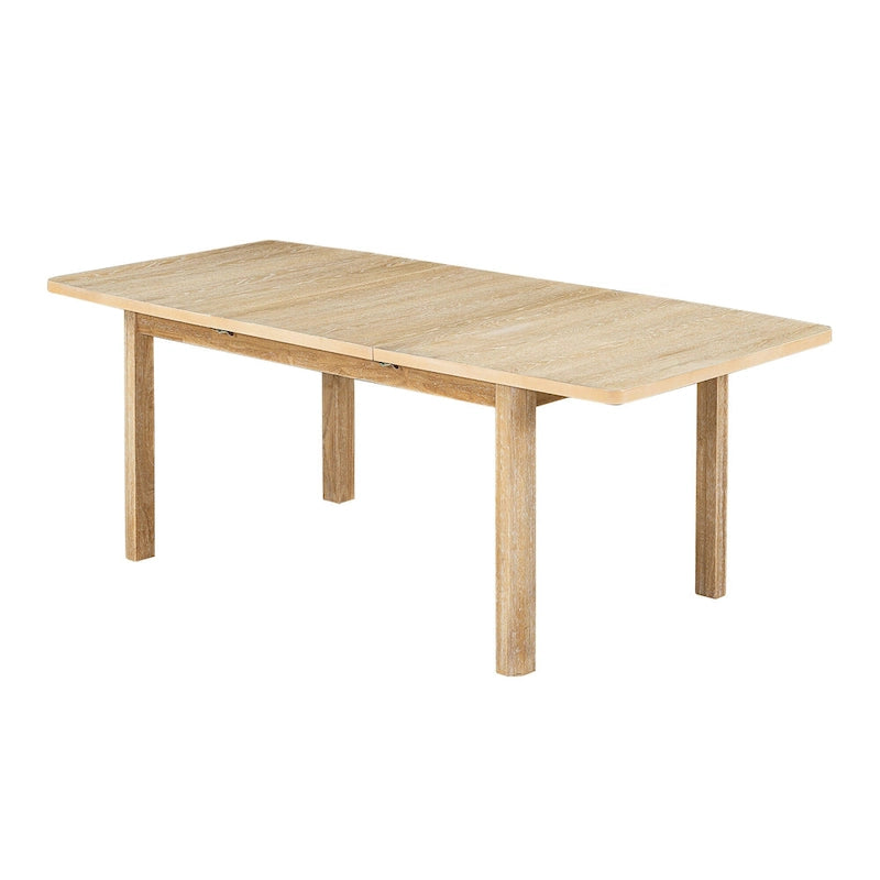 Ensemble de 7 pièces de salle à manger en bois avec table extensible et 6 chaises
