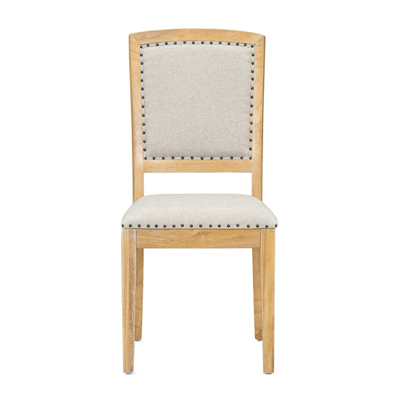 Ensemble de 7 pièces de salle à manger en bois avec table extensible et 6 chaises