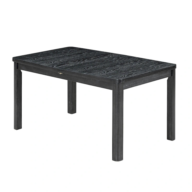 Ensemble de 7 pièces de salle à manger en bois avec table extensible et 6 chaises