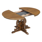 Ensemble de salle à manger 5 pièces en bois avec table extensible et 4 chaises