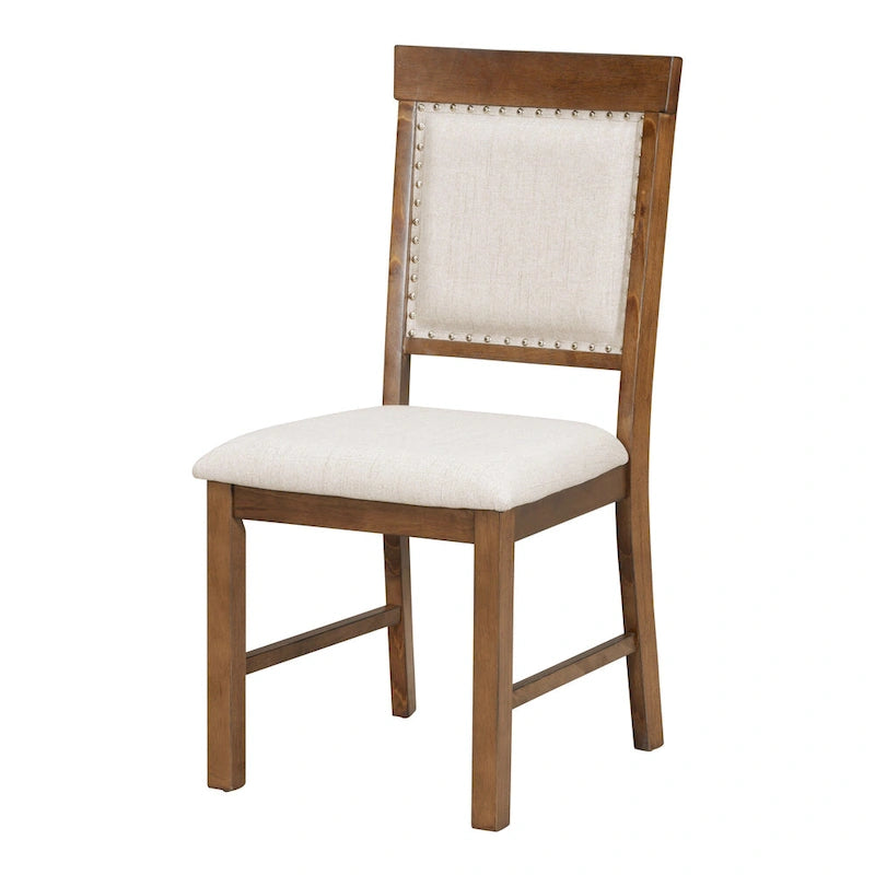 Ensemble de salle à manger 5 pièces en bois avec table extensible et 4 chaises