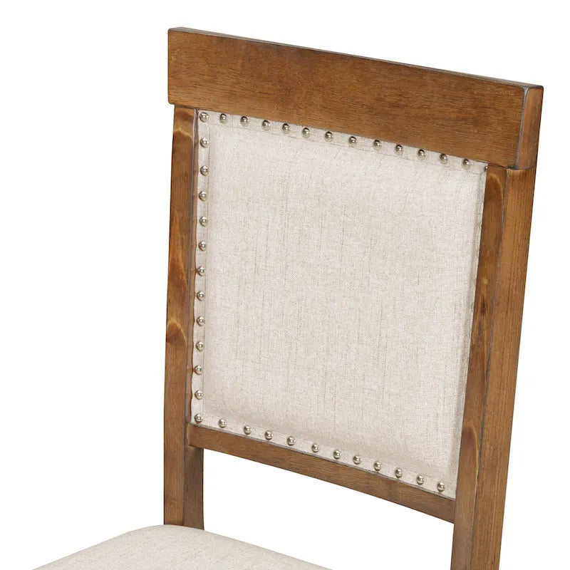 Ensemble de salle à manger 5 pièces en bois avec table extensible et 4 chaises