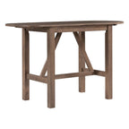 Ensemble de salle à manger rustique 3 pièces en bois avec table à abattant et 2 chaises de salle à manger rembourrées