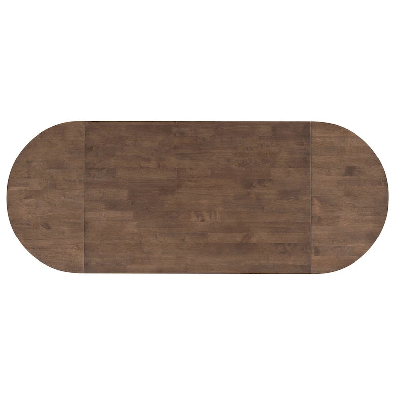 Ensemble de salle à manger rustique 3 pièces en bois avec table à abattant et 2 chaises de salle à manger rembourrées