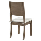 Ensemble de salle à manger moderne 6 pièces avec 4 chaises de salle à manger à coussins amovibles, étagère de rangement et banc