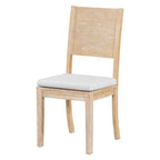 Ensemble de salle à manger moderne 6 pièces avec 4 chaises de salle à manger à coussins amovibles, étagère de rangement et banc