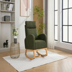 Fauteuil à bascule en tissu Teddy