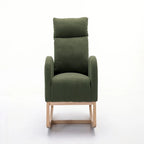 Fauteuil à bascule en tissu Teddy