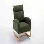 Fauteuil à bascule en tissu Teddy