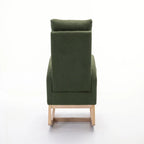 Fauteuil à bascule en tissu Teddy