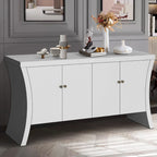 Buffet de salle à manger avec rangement, grand buffet moderne de 150 cm, meuble de rangement en bois