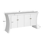 Buffet de salle à manger avec rangement, grand buffet moderne de 150 cm, meuble de rangement en bois