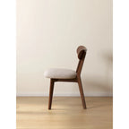 Chaise de salle à manger haut de gamme en bois massif, confection exceptionnelle pour une assise confortable