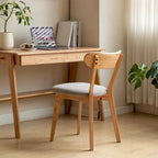 Chaise de salle à manger haut de gamme en bois massif, confection exceptionnelle pour une assise confortable