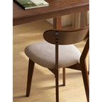 Chaise de salle à manger haut de gamme en bois massif, confection exceptionnelle pour une assise confortable