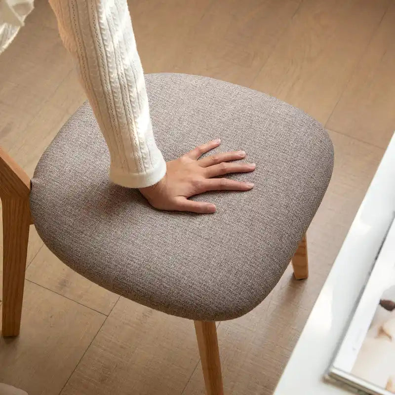 Chaise de salle à manger haut de gamme en bois massif, confection exceptionnelle pour une assise confortable