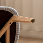 Chaise de salle à manger haut de gamme en bois massif, confection exceptionnelle pour une assise confortable
