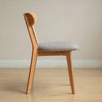 Chaise de salle à manger haut de gamme en bois massif, confection exceptionnelle pour une assise confortable