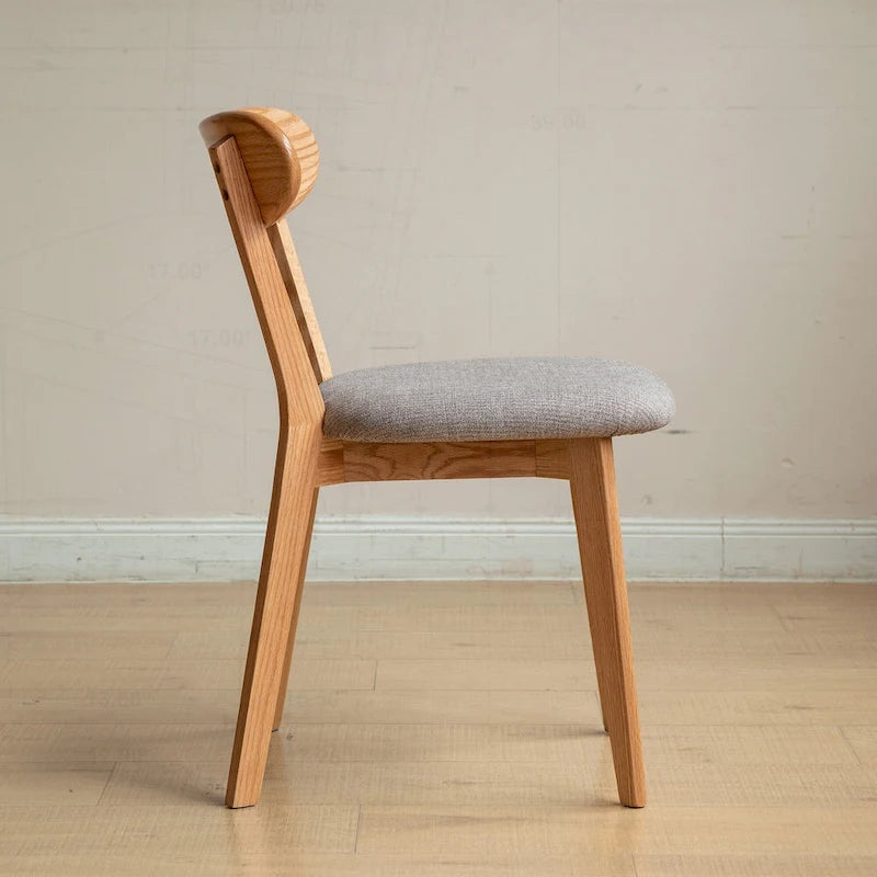 Chaise de salle à manger haut de gamme en bois massif, confection exceptionnelle pour une assise confortable