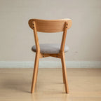 Chaise de salle à manger haut de gamme en bois massif, confection exceptionnelle pour une assise confortable